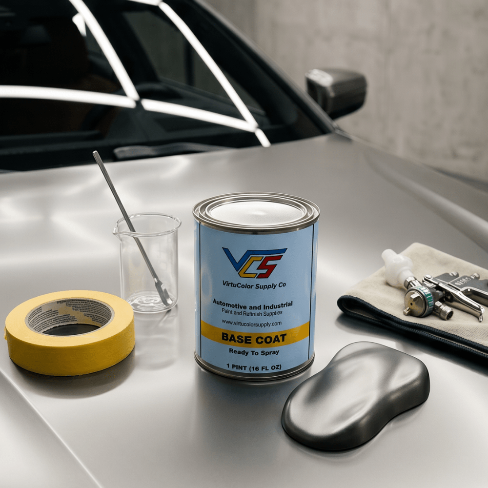 BMW X18 Frozen Silver Metallic Low VOC Basecoat Paint