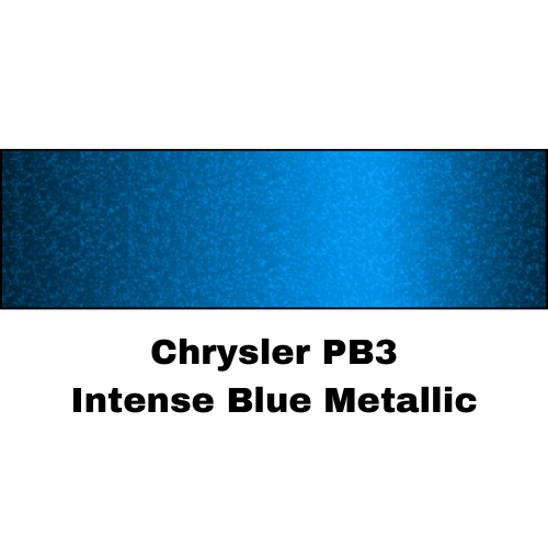 Chrysler PB3 Intense Blue Metallic Low VOC Basecoat Paint