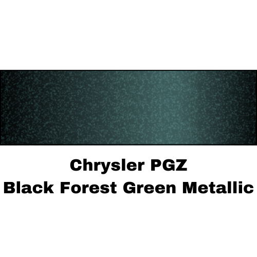 Chrysler PGZ Black Forest Green Metallic Low VOC Basecoat Paint