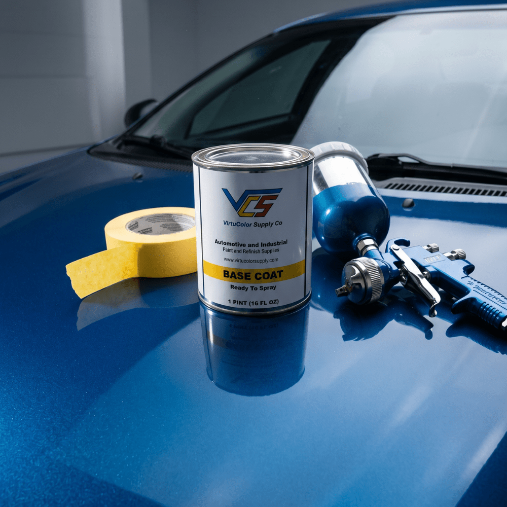 Chrysler PB3 Intense Blue Metallic Low VOC Basecoat Paint
