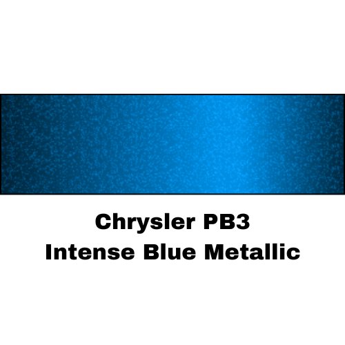 Chrysler PB3 Intense Blue Metallic Low VOC Basecoat Paint - VirtuColor Supply