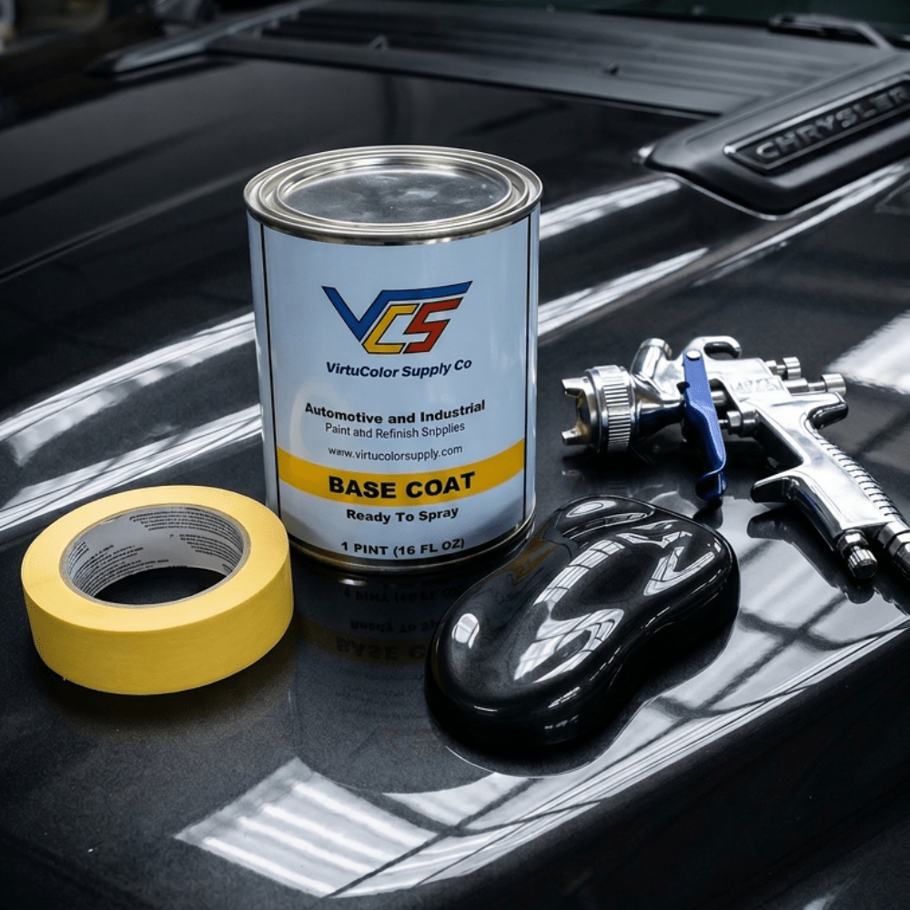 Chrysler PB8 Midnight Blue Metallic Low VOC Basecoat Paint