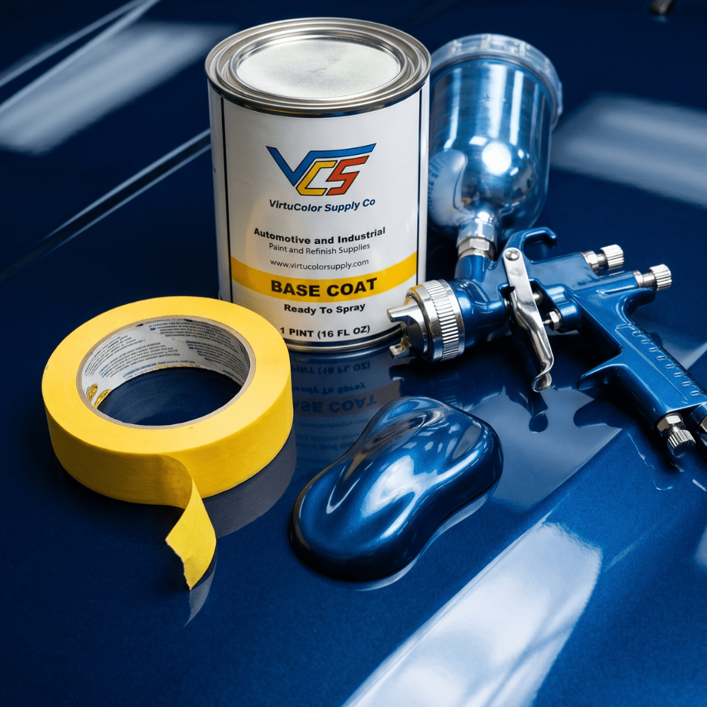 Chrysler PBU True Blue Metallic Low VOC Basecoat Paint