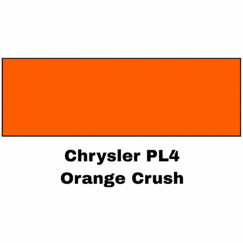 Chrysler PL4 Crush Orange Economy Automotive Paint, Gallon