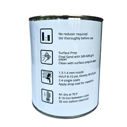 Chrysler PS2/WS2 Bright Silver Metallic Low VOC Basecoat Paint - VirtuColor Supply