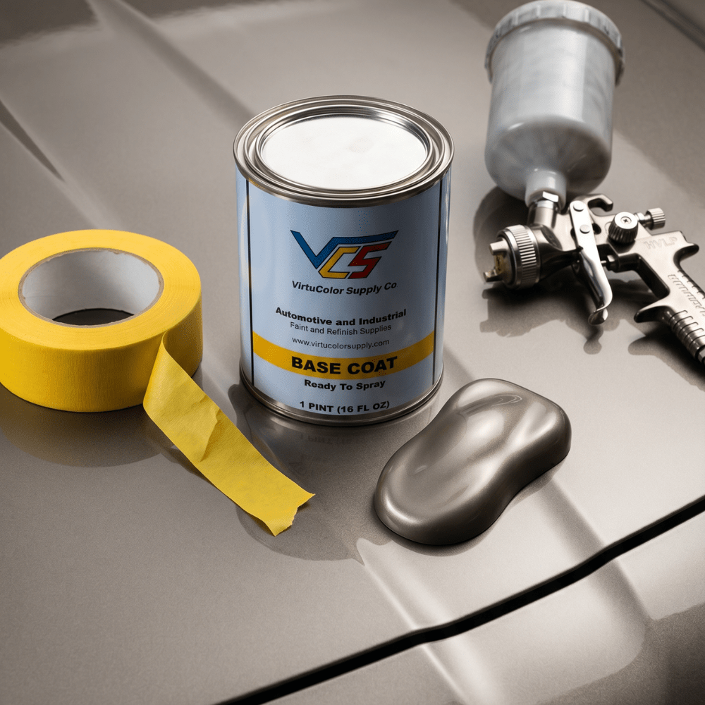 Chrysler PWL White Gold Metallic Low VOC Basecoat Paint