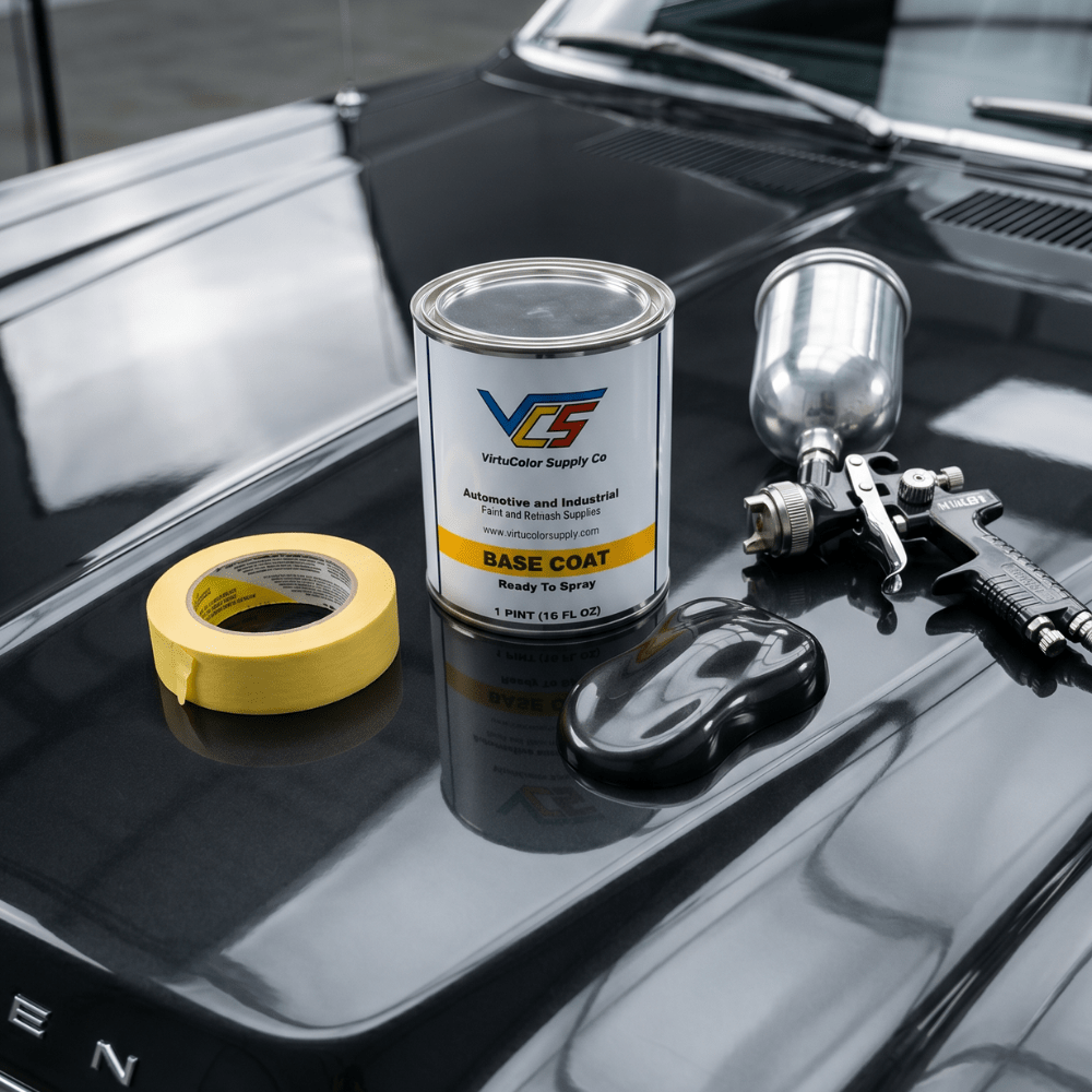 Chrysler PXR AXR Brilliant Black Metallic Low VOC Basecoat Paint