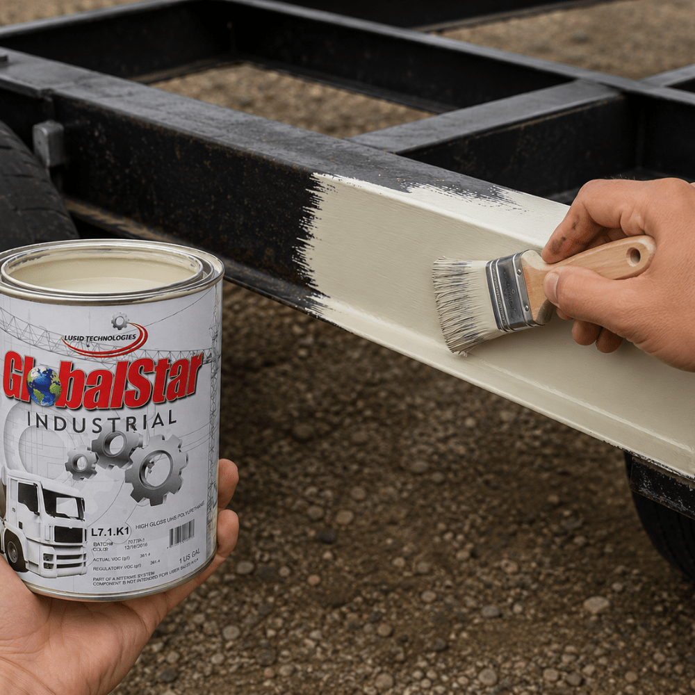 Classic RAL Black/White High Gloss Single Stage Industrial Paint, 3:1 Mix