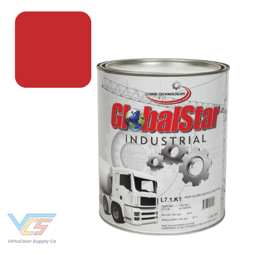 Classic RAL Red High Gloss Single Stage Industrial Paint, 3:1 Mix - VirtuColor Supply