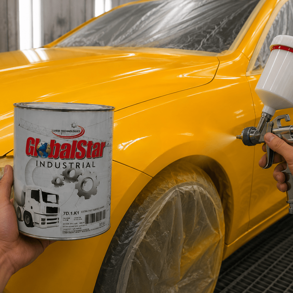 Classic RAL Yellow Fast Air Dry Alkyd Industrial Paint, Gloss