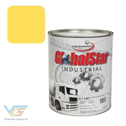Classic RAL Yellow High Gloss Single Stage Industrial Paint, 3:1 Mix - VirtuColor Supply
