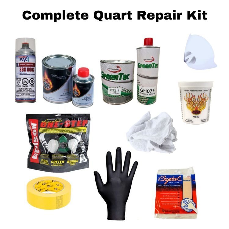 Complete Quart Prep, Prime, and Clear Kit - VirtuColor Supply