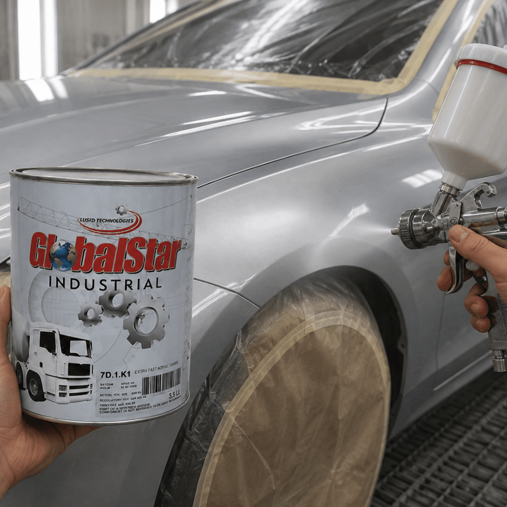 CON-GlobalStar 7D1K1 1K Fast Air Dry Topcoat Paint, 1 gal