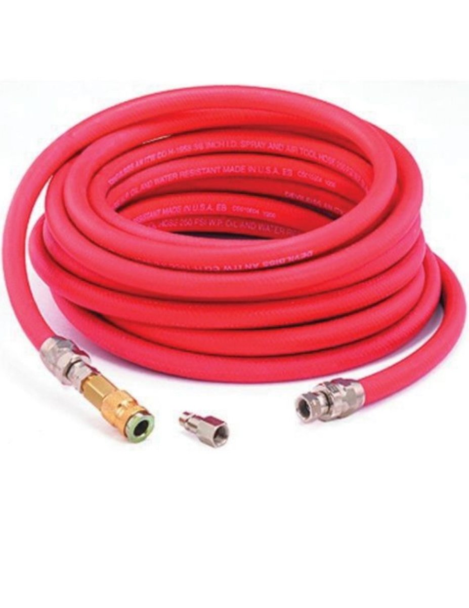 DeVilbiss® 220049 Three-Piece Reusable Air Hose Assembly, 3/8 in x 25 ft | Clearance Item