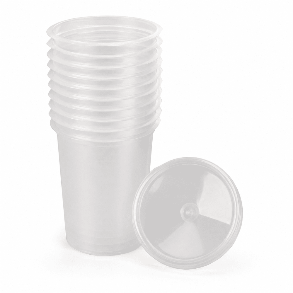 DevilBiss DeKups DPV-09-200 9 oz Disposable Cup and Lid Kit, 50 pc