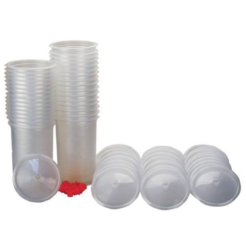 DevilBiss DeKups DPV-24-200 24 oz Disposable Cup and Lid Kit, 50 pc