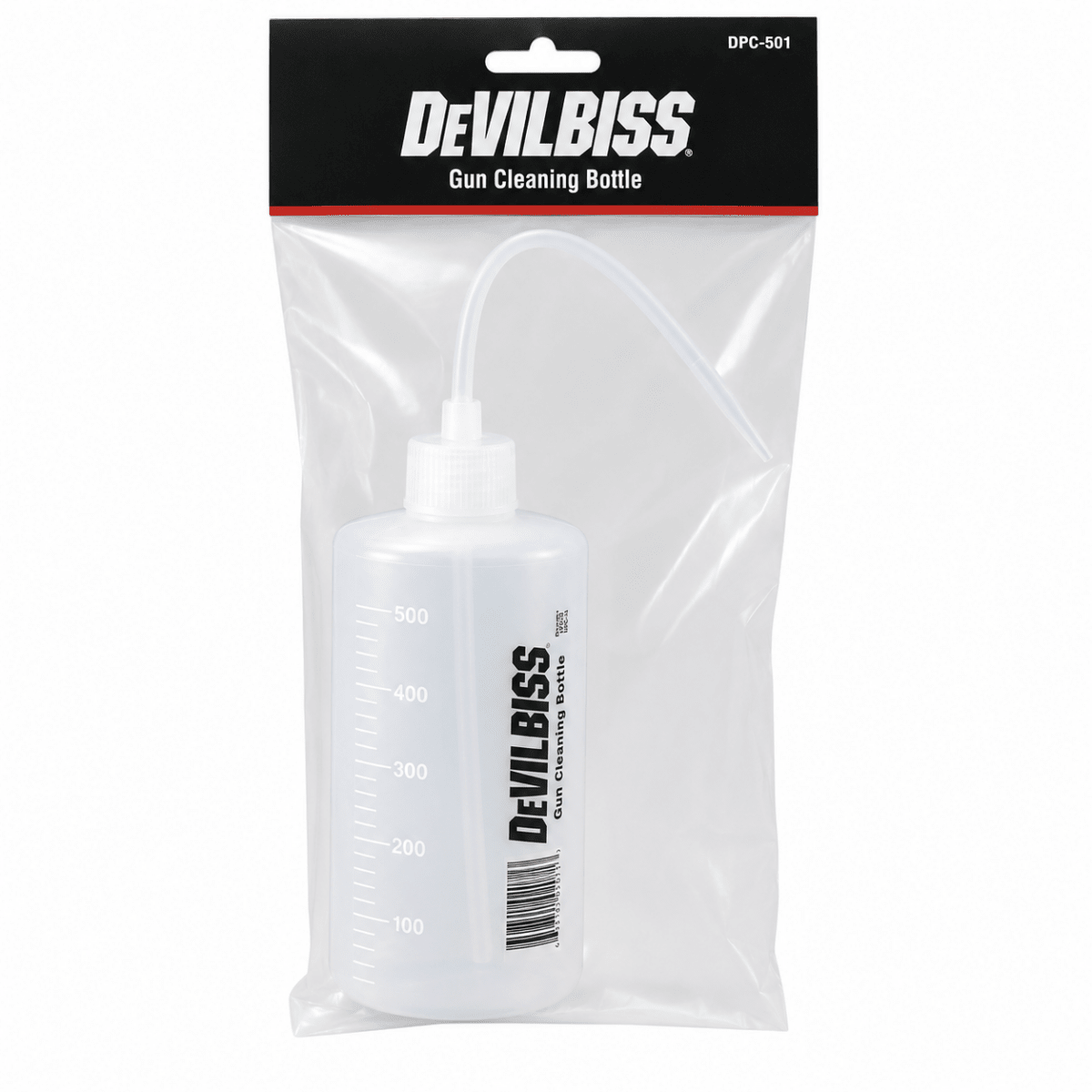 DevilBiss DPC-8 Squeeze Bottle for Cleaning Solvent, 500 ml