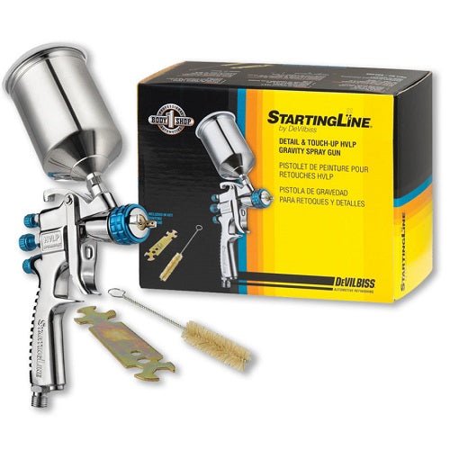 DevilBiss StartingLine 802405 HVLP Touch Up Spray Gun with cup and 1 mm Nozzle - VirtuColor Supply