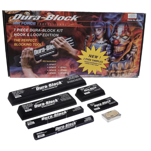 Dura - Block® AF44HL 7 PC Sanding Block Kit, Hook and Loop - VirtuColor Supply