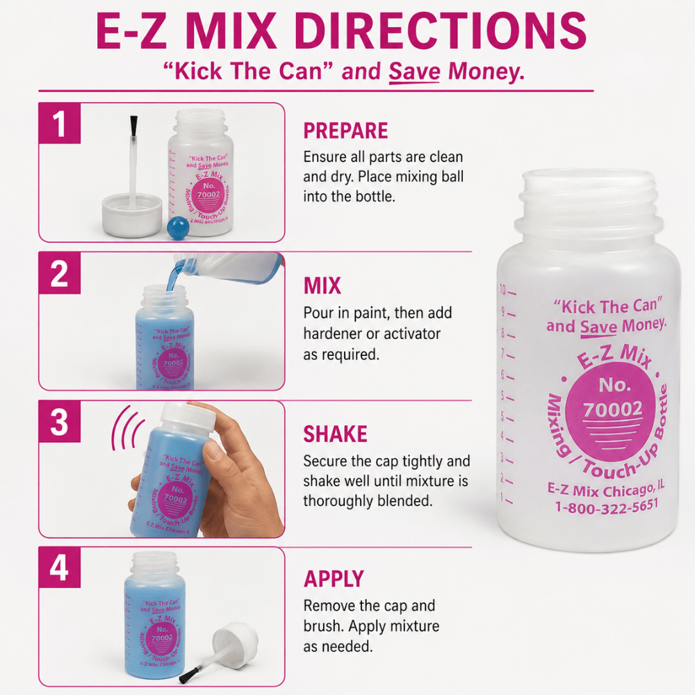 E-Z Mix® 70002 Original HDPE Touch-Up Bottle