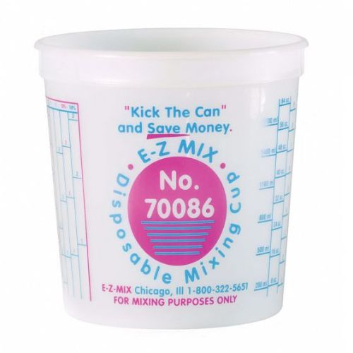 E - Z Mix® 70086 2.5 Qt Disposable Mixing Cup, Box of 25 - VirtuColor Supply