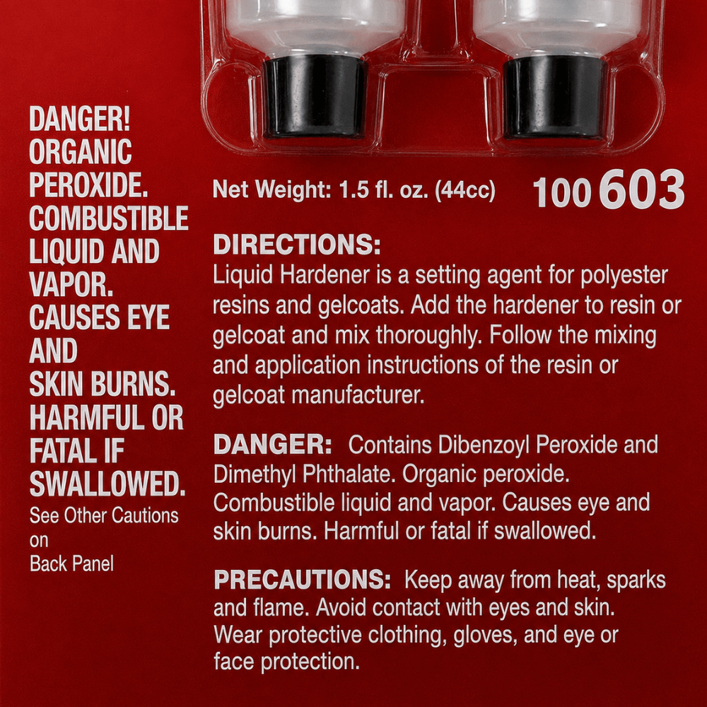 EVERCOAT 100603 MEK Hardening Agent for Resins, 2 pk