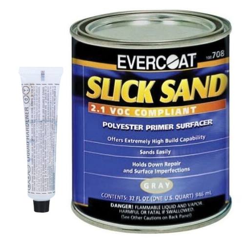 EVERCOAT SLICK SAND 100708 Extra High-Build Primer Surfacer, Qt