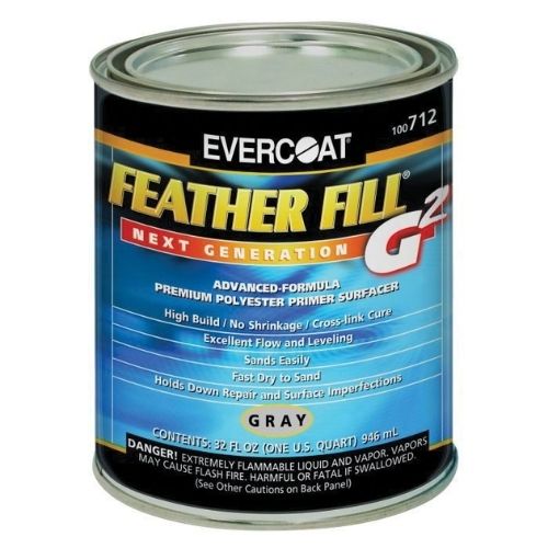 EVERCOAT FEATHER FILL G2 100712 Polyester Primer Surfacer, 1 Qt