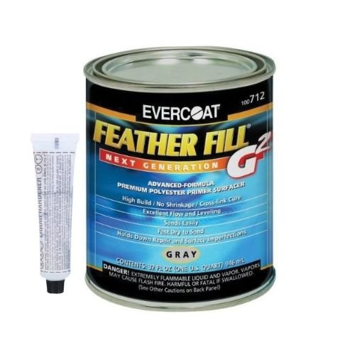 EVERCOAT FEATHER FILL G2 100712 Polyester Primer Surfacer, 1 Qt - VirtuColor Supply