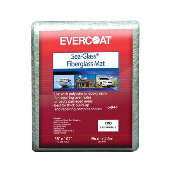 EVERCOAT® Sea - Glass® 100941 Fiberglass Mat, 38 x 102 in - VirtuColor Supply