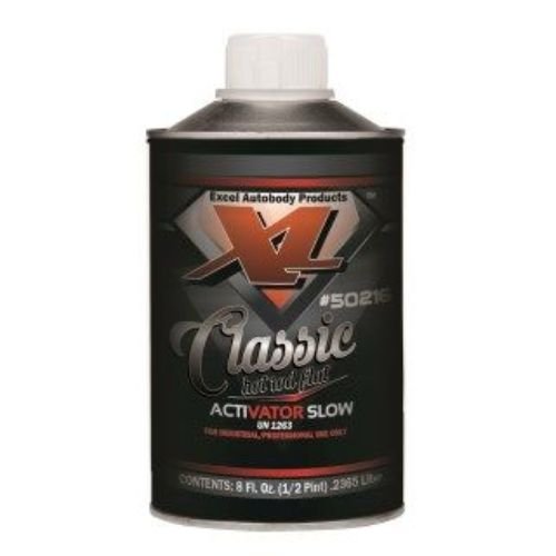 Excel 50216 Hot Rod Flat Black Slow Activator, 8 oz - VirtuColor Supply