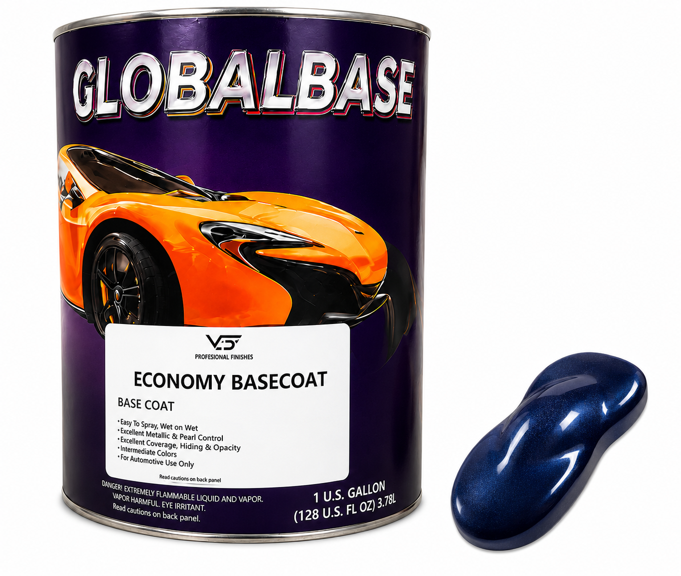 Ford DX Dark Blue Pearl Economy Automotive Paint, Gallon