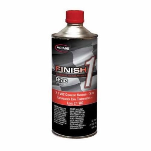 Finish 1 FH743 Slow Drying 2.1 VOC Clearcoat Hardener, 1 qt - VirtuColor Supply