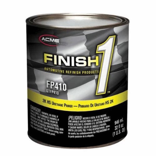 Finish 1 FP410 4:1 Gray High Build 2K Urethane Primer, 1 Qt - VirtuColor Supply