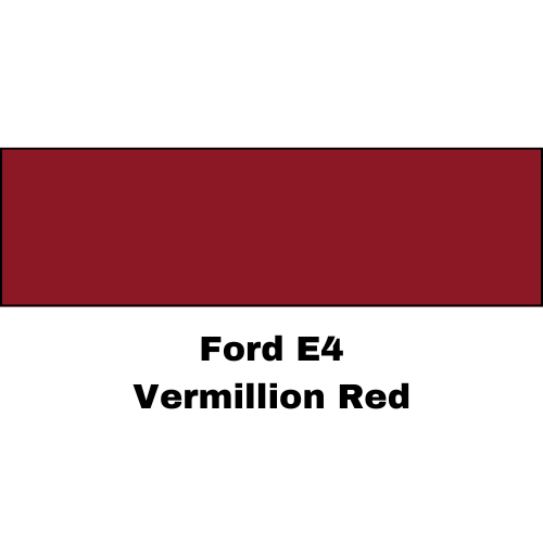 Ford E4 Vermillion Red Low VOC Basecoat Paint