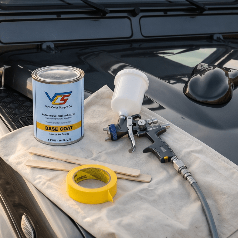 Ford BN Silver Spruce Metallic Low VOC Basecoat Paint