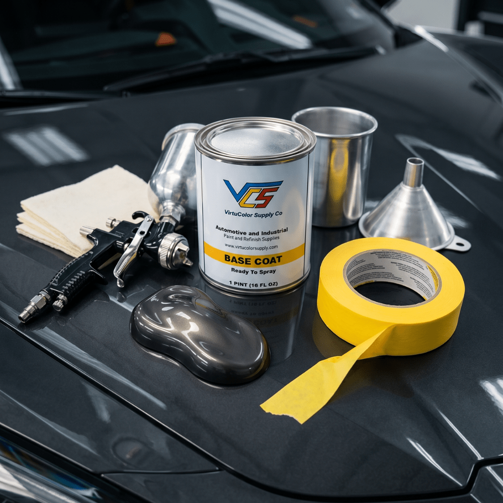 Ford D1 Stone Gray Metallic Low VOC Basecoat Paint