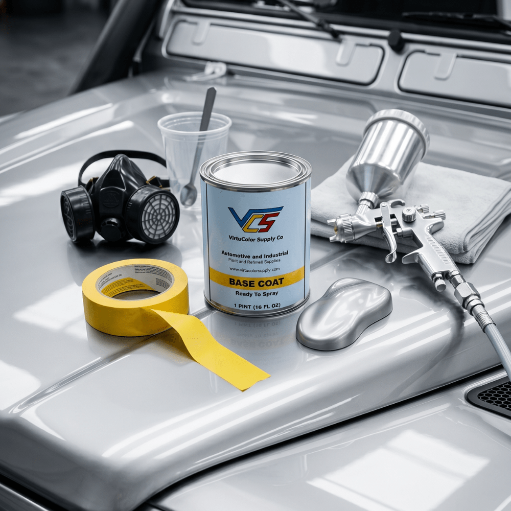 Ford YN Silver Metallic Low VOC Basecoat Paint