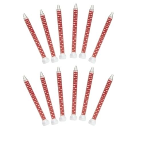 Fusor 410T Red Mixing Tip with Thread for 210 mL cartridges, 12 pk - VirtuColor Supply