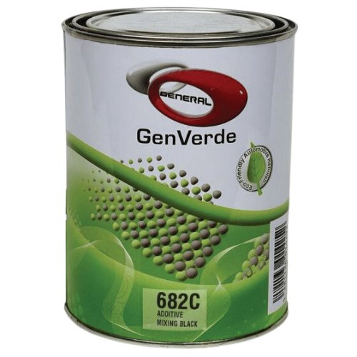 GenVerde 682C Mixing Black Basecoat Toner, 1 Liter - VirtuColor Supply