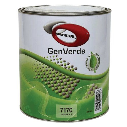 GenVerde 717C Greenish Blue Basecoat Toner, 1 Liter - VirtuColor Supply