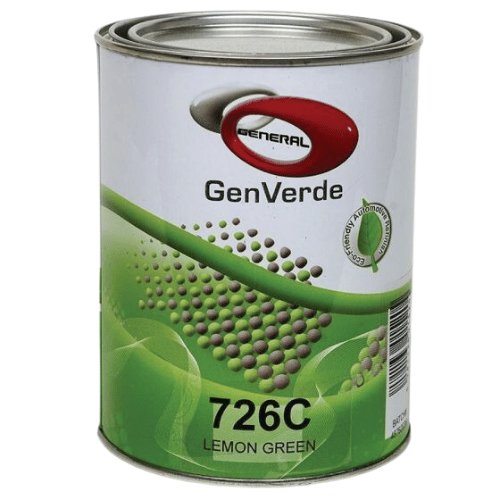 GenVerde 726C Lemon Green Basecoat Toner, 1 Liter - VirtuColor Supply