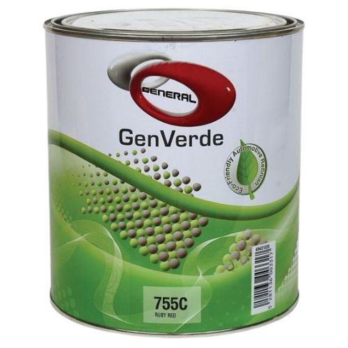 GenVerde 755C Ruby Red Basecoat Toner, 1 Liter - VirtuColor Supply