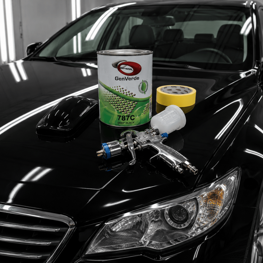 GenVerde 787C Low VOC Deep Black Basecoat Toner, 1 gal