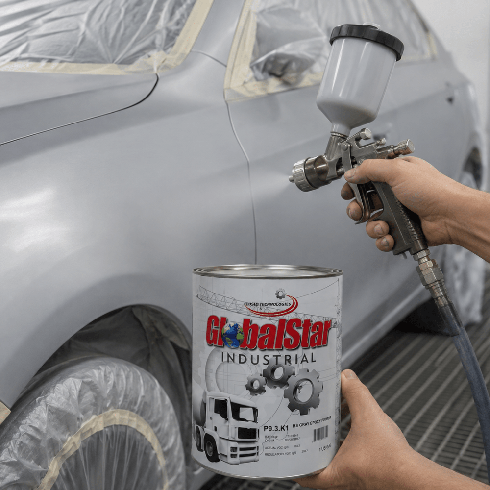 GlobalStar P9.3.K1 High Build Epoxy Primer, 1 gal Gray