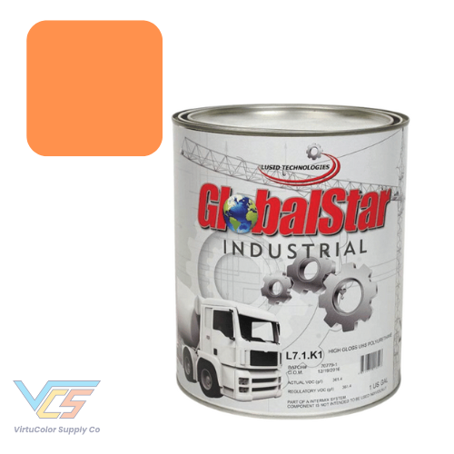 Classic RAL Orange High Gloss Single Stage Industrial Paint, 3:1 Mix