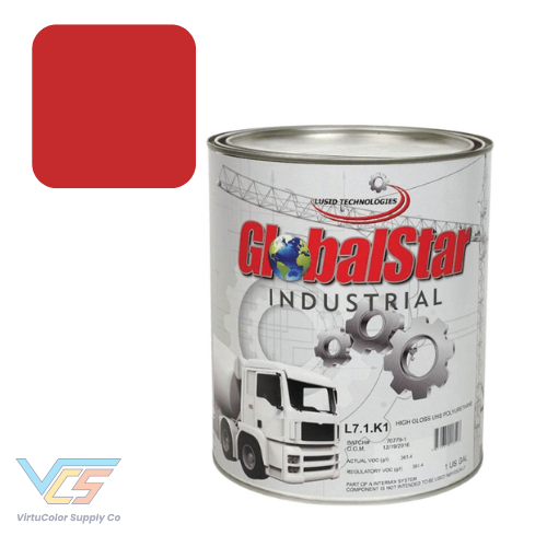 Classic RAL Red High Gloss Single Stage Industrial Paint, 3:1 Mix
