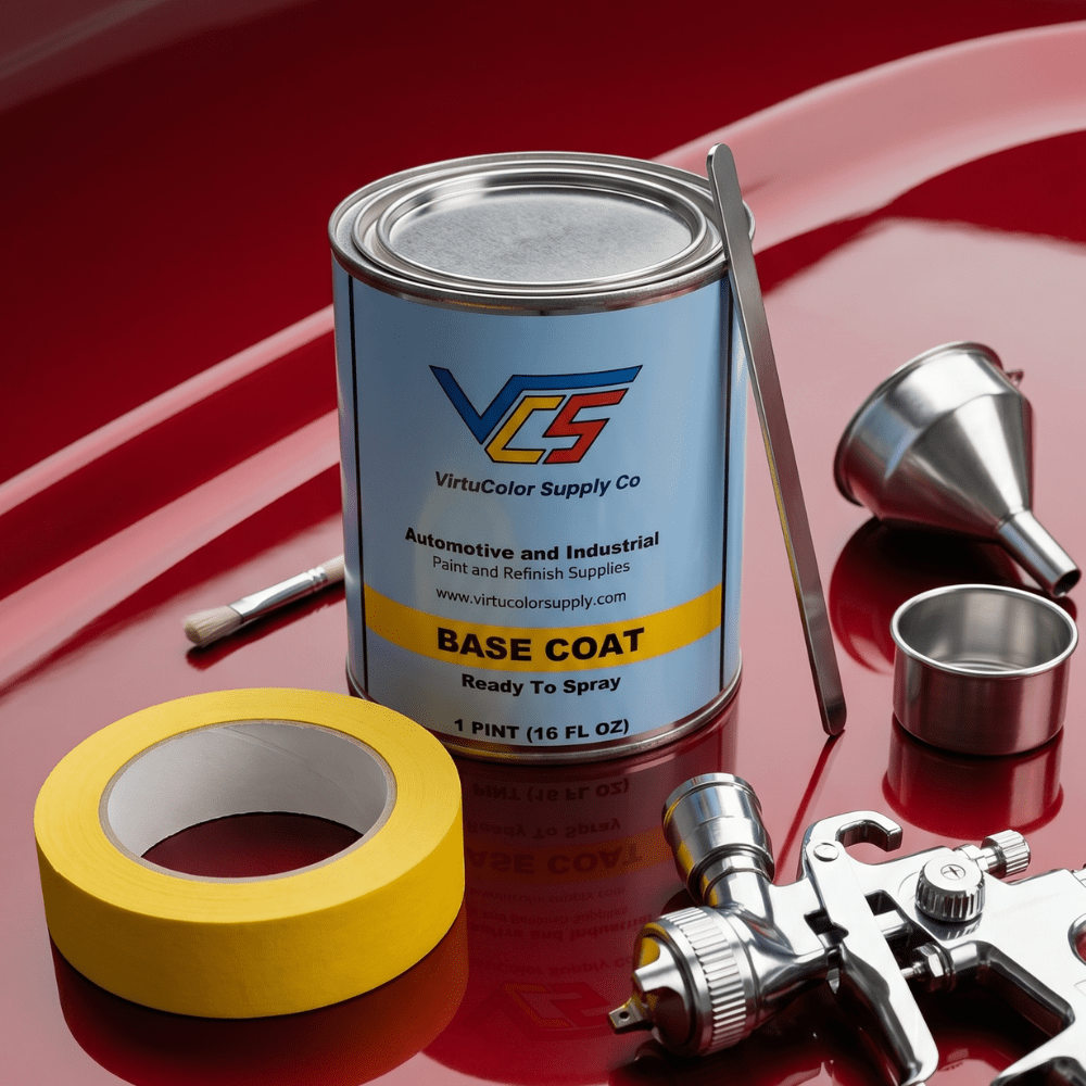 GM 204M Bordeau Red Metallic Low VOC Basecoat Paint