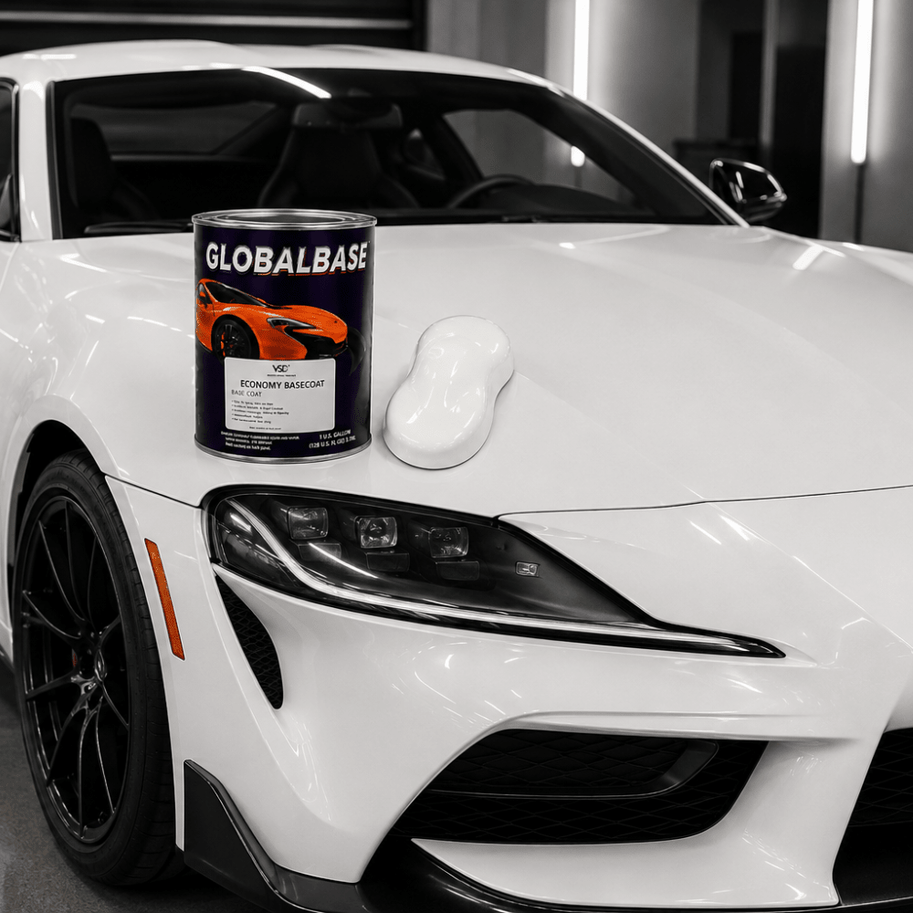GM 8554 White Economy Automotive Paint, Gallon
