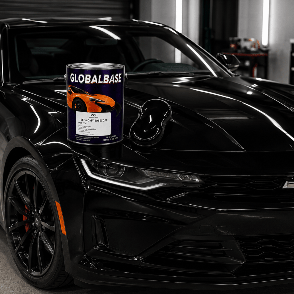 GM 8555 Black Economy Automotive Paint, Gallon